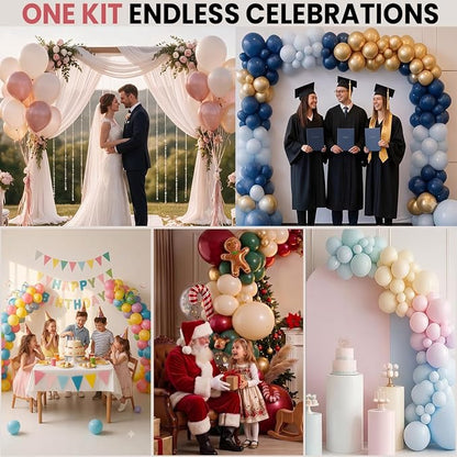 6Pack Clear Balloon Arch Clips w/ 50Pcs Balloon Arch Rings - Image 7