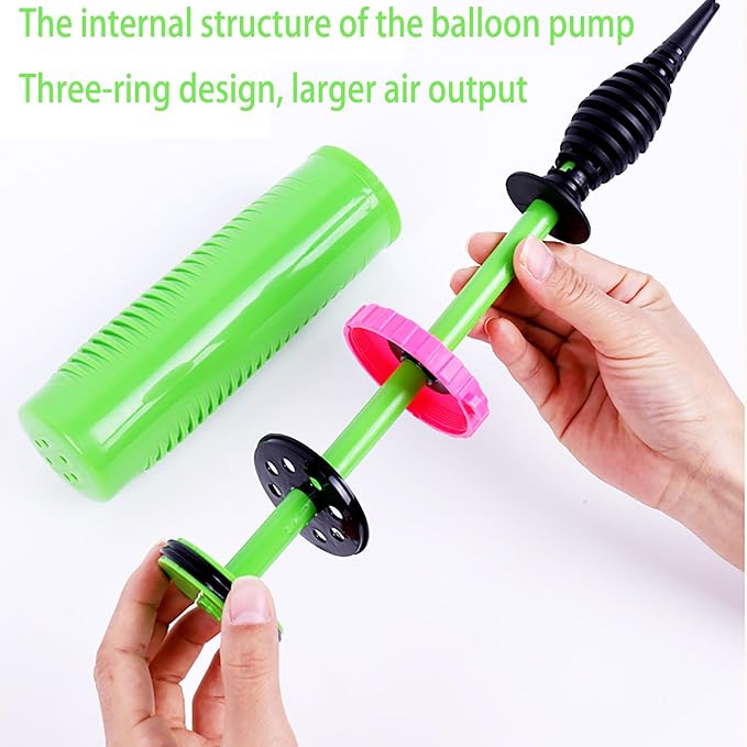 Balloon Pump Hand Two-Way Dual Action inflate 2Pack and Balloon Tying Tool in - Image 4