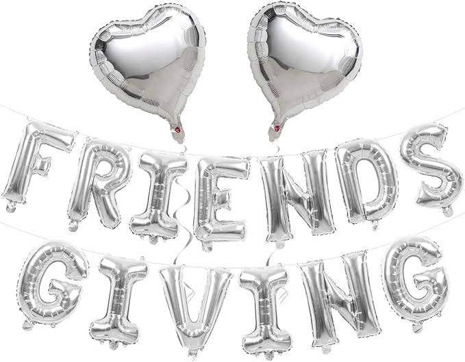 Jobkoo Friendsgiving Balloons Friends Giving Party Decorations 16 Inches Tall by Jobkoo