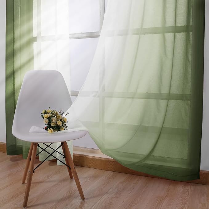 DWCN Ombre Sheer Curtains - Image 3