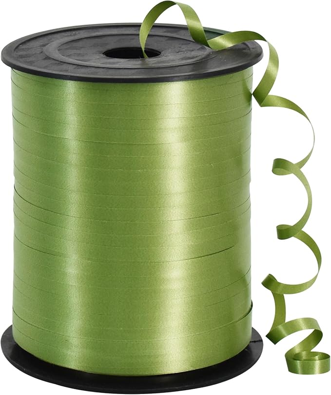 TONIFUL 500 Yards Olive Green Curling Ribbon Balloon String Gift Wrapping | by TONIFUL