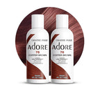 Adore Semi Permanent Hair Color (076 Copper Brown) | Vegan & Cruelty-Free Brown Hair Dye | No Ammonia, No Peroxide, No Alcohol | 4 Fl Oz Each (Pack of 2)