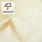 Reusable Shower Cap for Women, Large Waterproof Shower Essentials Bonnet Washable Elastic Band Bath Hair Wrap Hat for Long Hair, Braids(Champagne)