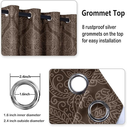 DWCN Brown Curtains 84 inch Long - Image 5