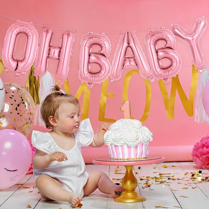 52 Pcs Pink Letter Balloons, 16 Inch Foil Alphabet Letter Balloons, Letter A-Z - Image 4