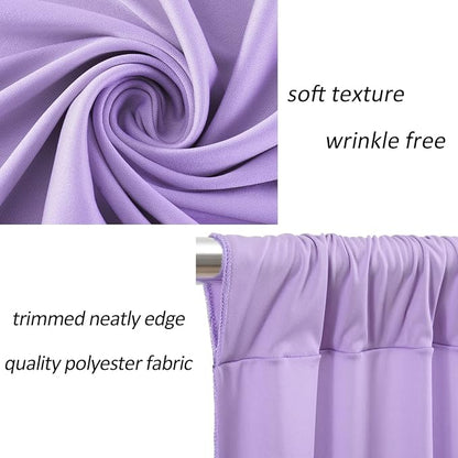 AK TRADING CO. 10 feet x 10 feet Polyester Backdrop Drapes Curtains Panels - Image 8