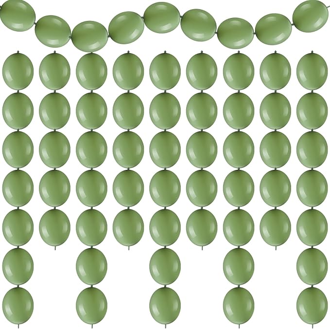 100 Pcs Link Balloon Quick Linking Latex Connected Balloons Linkable by Meanplan