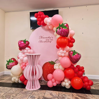 Strawberry Balloons Garland Arch Kit 163pcs - Image 7