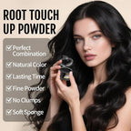 Root Cover Up Powder Hairline Powder for Women Root Touch Up Hair Color for Bald Spots, Eyebrows, Beard Line, Light-Blonde Hair Fibers for Thinning Hair Shadow Cover Up 2 Pack (Black)