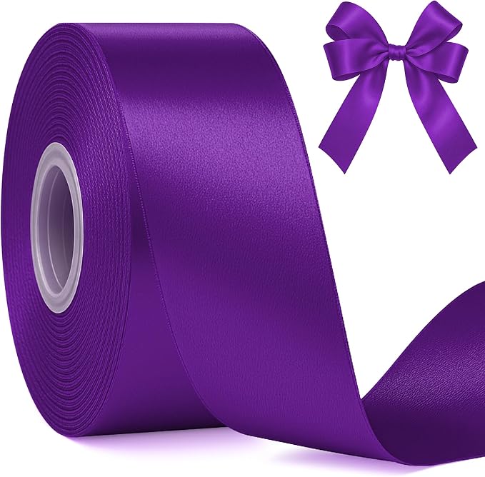 1 1/2In 30Yards Dark Purple Ribbon by Fullive