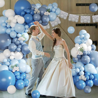 CROSSFINGERS Dusty Blue Balloon Arch Kit - Image 3