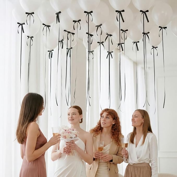 Gejoy 59pcs Ceiling Balloons Kit 12'' Macaron White Balloons - Image 5
