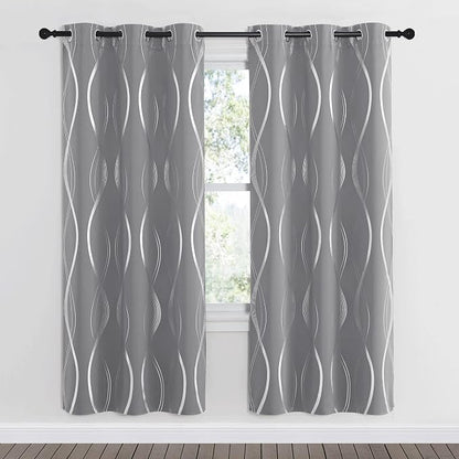 NICETOWN Blackout Curtains 72 inches Long, 2 Panels, 42 x 72 Inch, Microfiber - Image 2