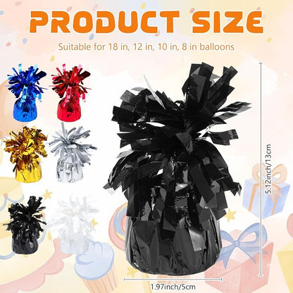 16 Pack Black Balloon Weights Metallic Holder Anchors Balloon Holder Weights - Image 2