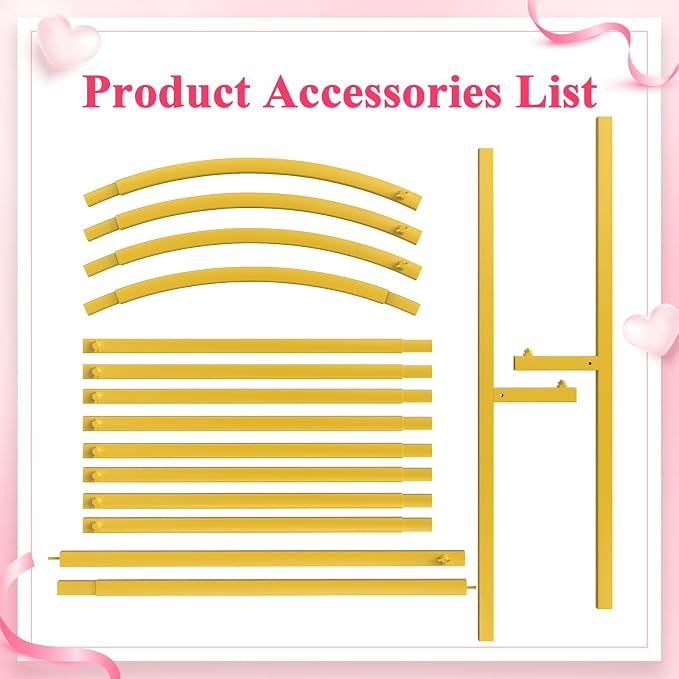 6FT Arch Backdrop Stand Gold Metal Wedding Arch Backdrop Stand | Metal Backdrop - Image 5