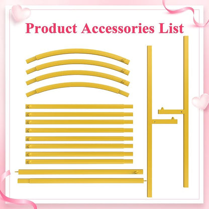 6FT Arch Backdrop Stand Gold Metal Wedding Arch Backdrop Stand | Metal Backdrop - Image 5