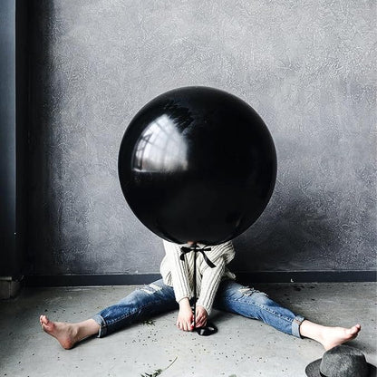 15pcs Latex Big Balloons Clearance 24 Inch Black Large Balloons Giant Heavy - Image 4