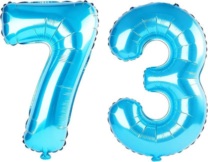 40 Inch Number 73 Balloons for 73rd Birthday Party Decorations, 0-100 Jewelry by FOBELEC