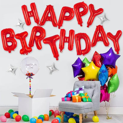 Happy Birthday Balloons Banner, Foil Balloon Personalized Name Letters Balloons - Image 3