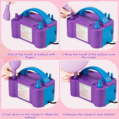 Balloon Pump Electric with Dual Nozzles & Tying Tool - Image 3