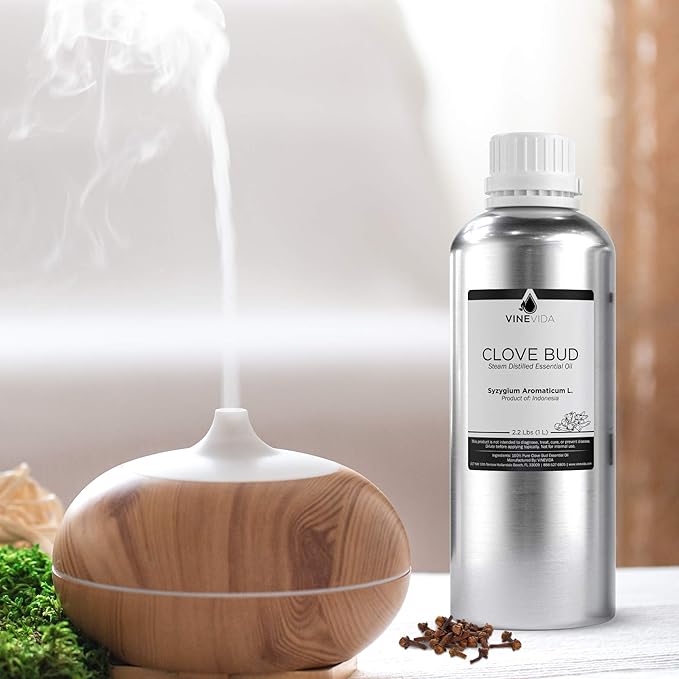 VINEVIDA Clove Bud Essential Oil 32 oz - Undiluted, Aromatic, Pure
