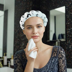 7 Pcs Spa Set, Facial Headband and Wristband Set, Skincare Accessories, College Style Girl Idea Gifts, Hair Accessories for Women and Girls（ Black White Leopard Print ）