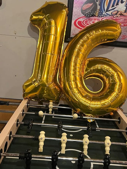 Number Balloons Gold 6 Balloon 40 inch - Image 3