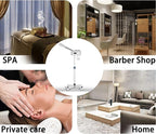 Stand Ozone Professional Facial Steamer with Digital Display, Adjustable Height & Rolling Base, Timer Function, 360° Rotatable Nozzle, Hot Mist Function, Use for Home, Salon SPA (White)