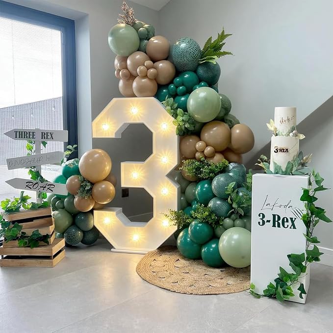 Sage Green Brown Balloons - Image 6