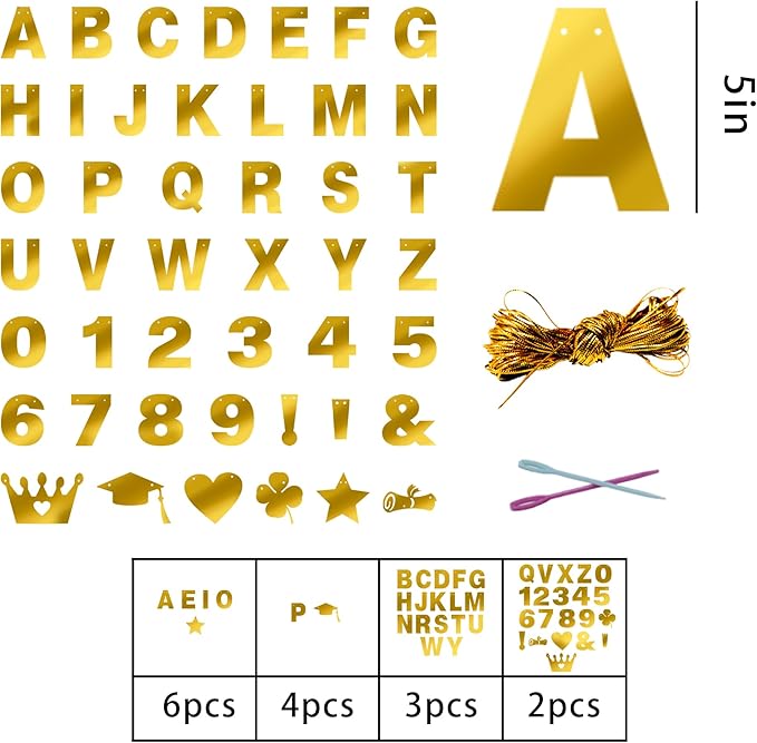 131 PCS Custom Birthday Banner DIY Letter Banners Personalized Banner | Make - Image 2