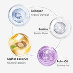 Collagen Deep Conditioning Hair Mask Protein Hydrating & Repair Treatment for Dry Damaged Hair, Restores Smoothness Shine, Hair Mask for Growth, Frizz Control & Bleached Hair Repair, 500g