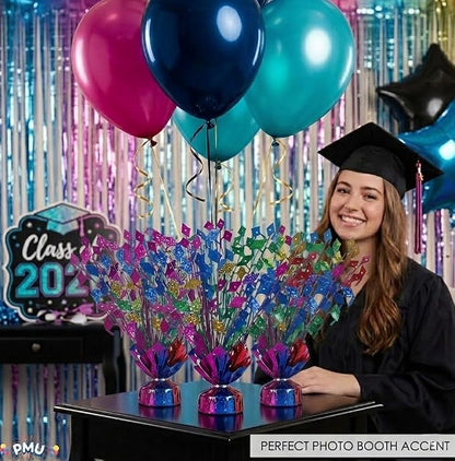 PMU 3 Pcs Multicolor Graduation Balloon Weights, Graduation Centerpieces - Image 7