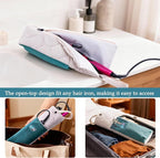 Heat Resistant Hair Tool Organizer Bag with Hanging Loop, Portable Travel Case for Flat Irons, Curling Irons, Hair Straighteners & Hot Styling Tools, 13.5" Heat-Proof Storage Cover with 2 Pockets