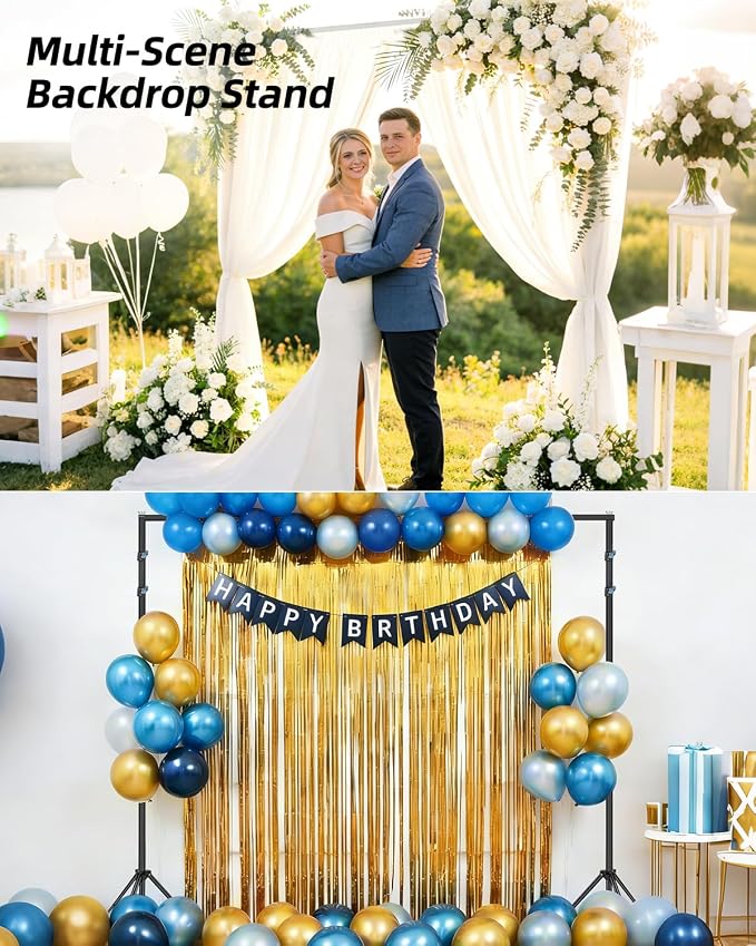 Hemmotop Adjustable Backdrop Stand 10x8.5ft Heavy Duty | - Image 4
