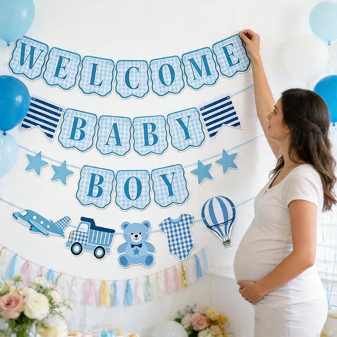 Baby Boy Baby Shower Banner - Image 4