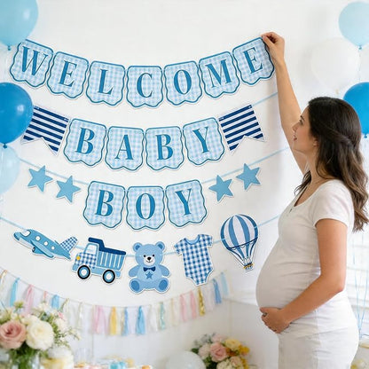 Baby Boy Baby Shower Banner - Image 4