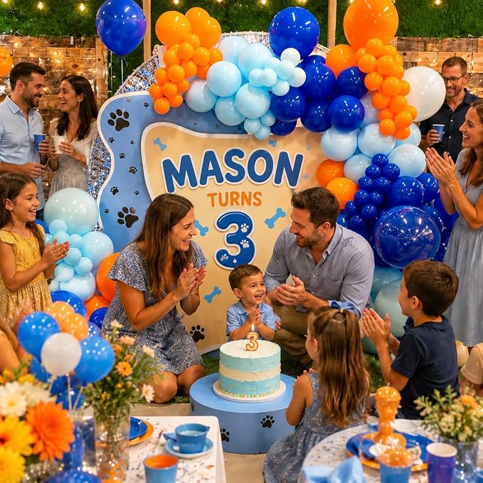HILAVO Blue and Orange Balloons - Image 3