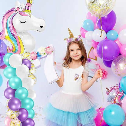 Kasyat 2 Set Unicorn Party Balloon Column Stand Kit - Image 6