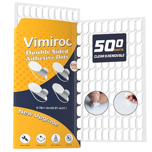 Adhesive Sticky Dots, Putty Sticky Tack, Double Sided Mounting Glue Dots by VIMIROO