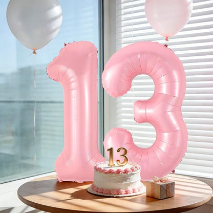 40 Inch Pink Number 3 Balloon Suitable - Image 4