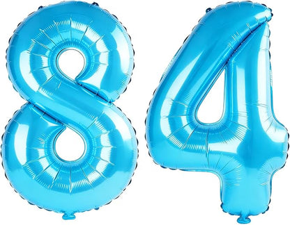 40 Inch Number 84 Balloons for 84th Birthday Party Decorations, 0-100 Jewelry by FOBELEC