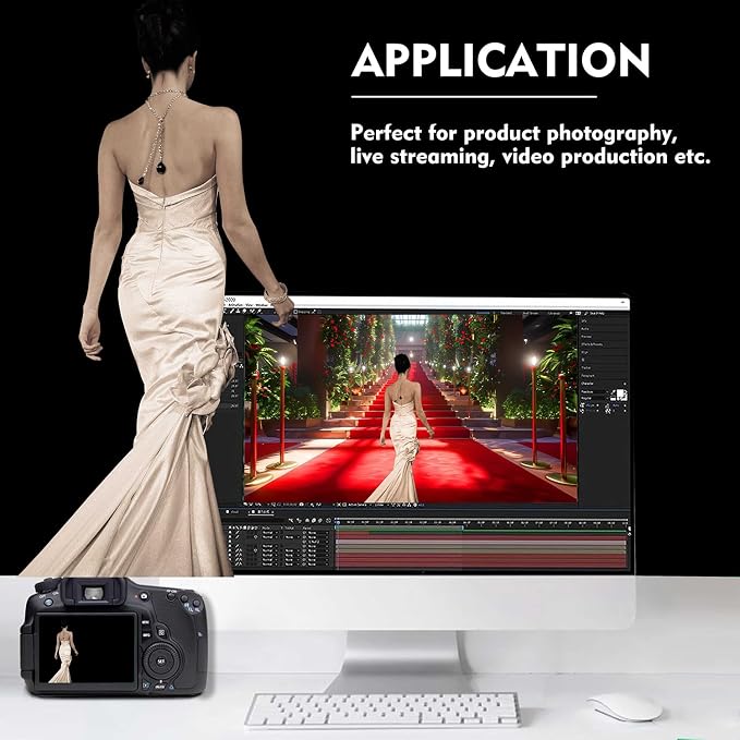 Black Photography Backdrop for Photoshoot, Fabric 6x9ft | Versatile Studio - Image 3