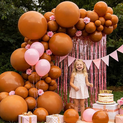 32Pcs Brown Big Balloons 18 Inch, Round Large Brown Latex Party Balloons - Image 4