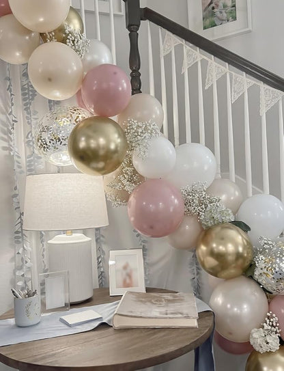 Dusty Pink and Gold Balloons - Image 4