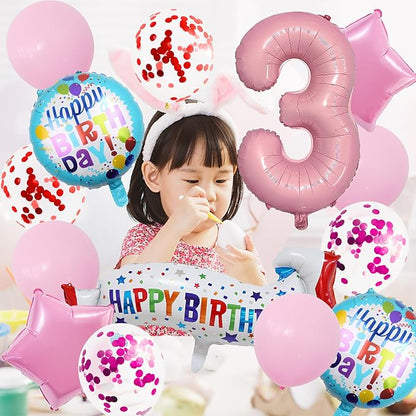 Baby Pink Number 2 Balloons.2nd Birthday Large Foil Balloons Pink, Balloon - Image 4