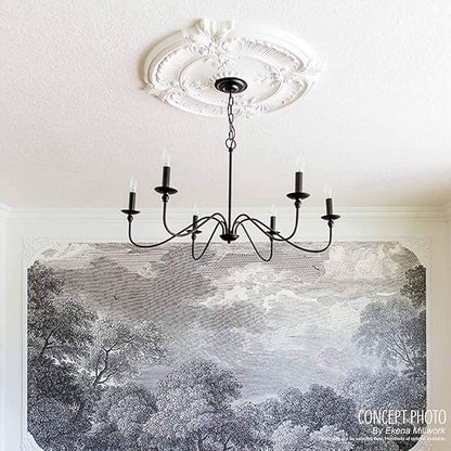 Ekena Millwork Bradford Ceiling Medallion, Cloud Burst - Image 6