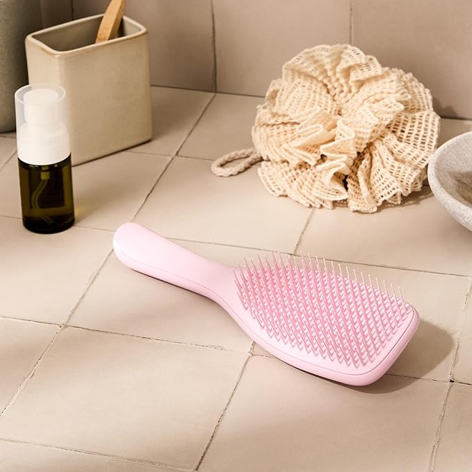 Tangle Teezer Ultimate Detangler Brush for Wet & Dry Hair, Eliminates Knots & Reduces Breakage for All Hair Types, Millennial Pink