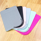ANGENIL Heat Resistant Mat for Curling Irons, Hair Straighteners, and Flat Irons - Silicone Counter Pad and Travel Case for Hair Styling Tools