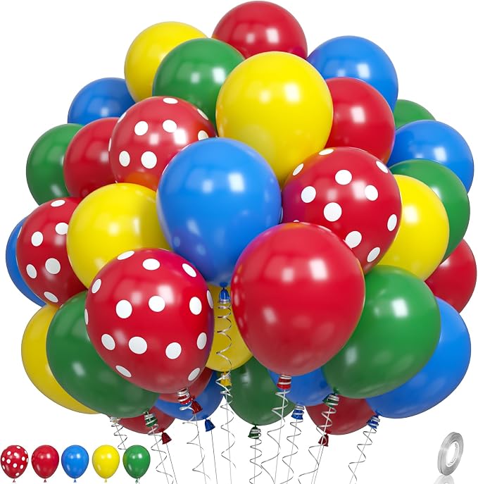 Red Yellow Blue Balloons by Paready