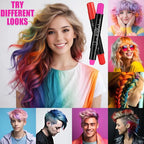 Jim&Gloria Dustless Hair Chalk for Girls Washable Dye, Toys Birthday Gifts for Girls Makeup Kit, Temp Paint Temporary Hair Color for Teenage Grils, Teen Girl Gifts or Adults